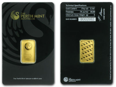 Perth Mint 5 Gram Gold Bar
