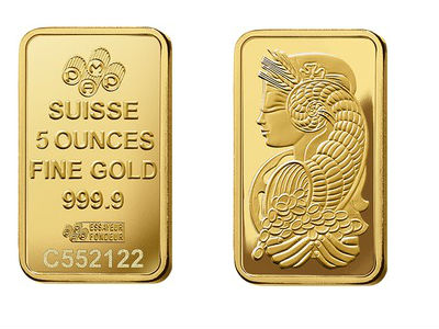 Pamp Gold Five Ounce Bar