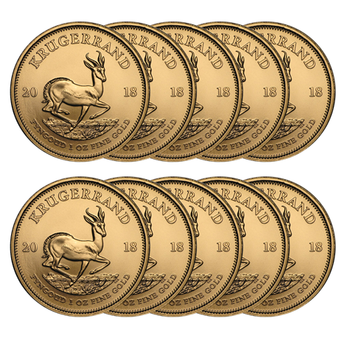 Whole 20 X 1 Oz Gold Krugerrands Whole 20 X 1 Oz Gold Krugerrands