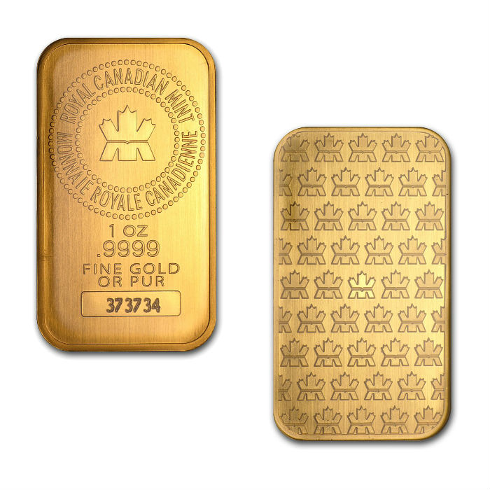 Royal Canadian Mint 1 Ounce Gold Bar Royal Canadian Mint 1 Ounce Gold Bar