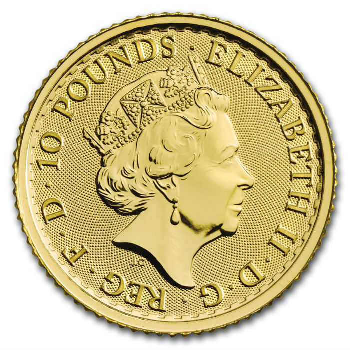 2019 British Britannia 1/10 Ounce Gold Coin 2019 British Britannia 1/10 Ounce Gold Coin