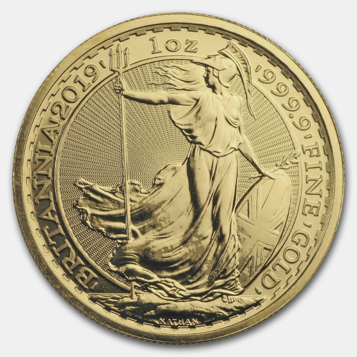 Monster Box, 2019 British Britannia 1 Ounce Gold Coin