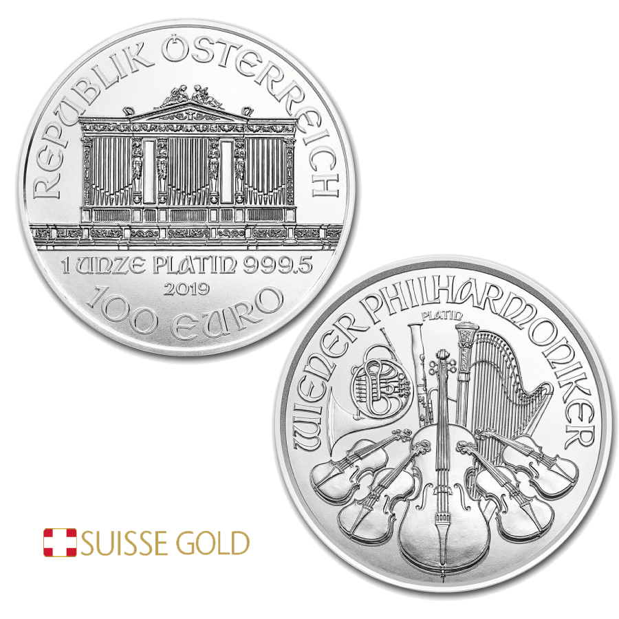 1 oz 2019 Silver Austria Philharmonic 5 Coins