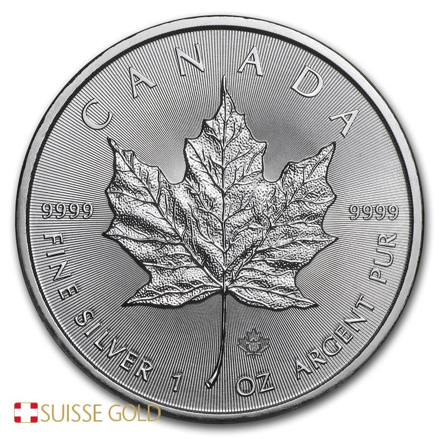 Royal Canadian Mint Maple Leaf 1 Oz Silver Coin Bullion