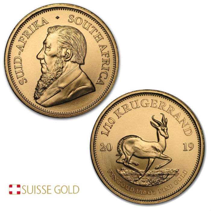 2019 1 10 Ounce South African Krugerrand 2019 1 10 Ounce South African Krugerrand