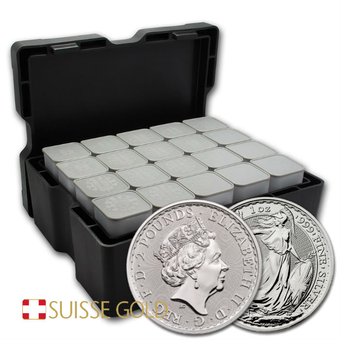 2020 1 Ounce Silver Britannia Monster Box 2020 1 Ounce Silver Britannia Monster Box