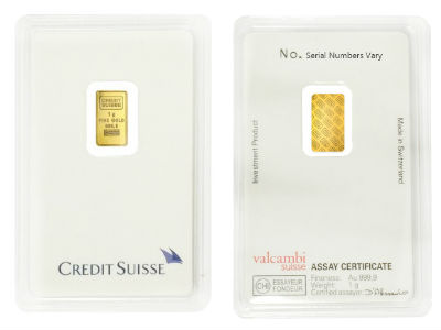 Credit Suisse 1 Gram Gold Bar
